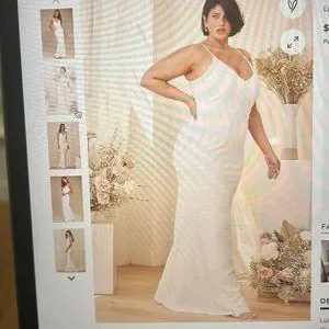 Infinite glory white clearance maxi dress